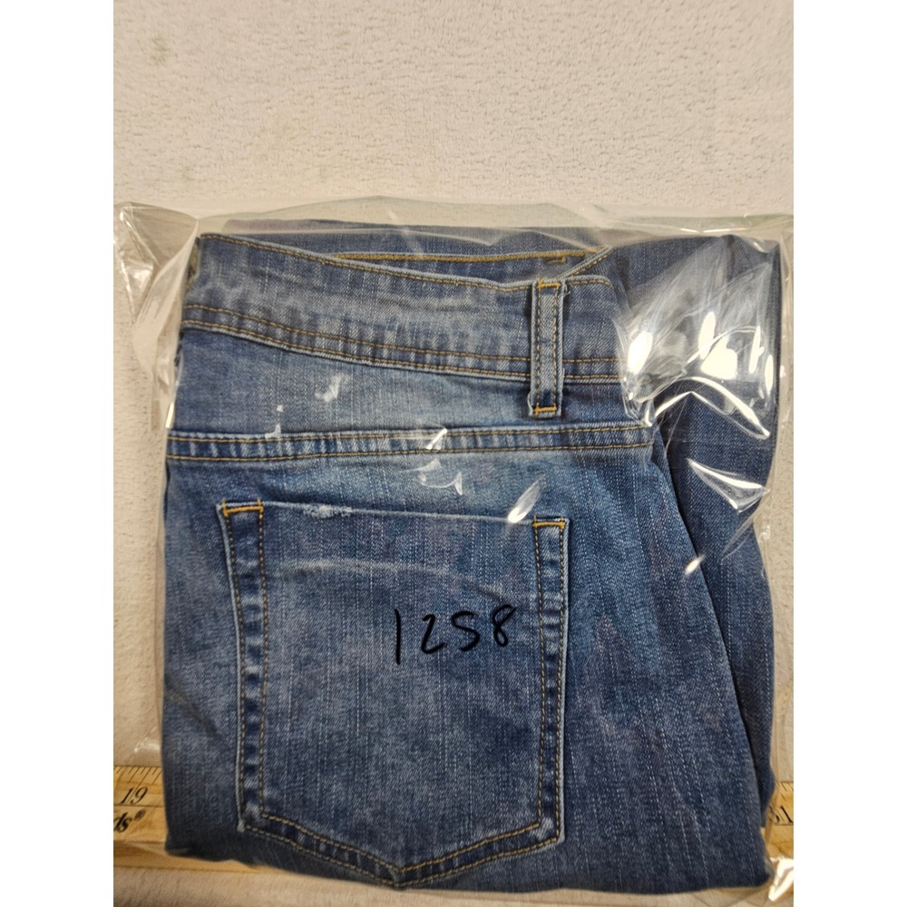 Flamingals Womens High Waisted Wide Leg Jeans Medium Wash Blue Size S 80292 - Picture 9 of 9